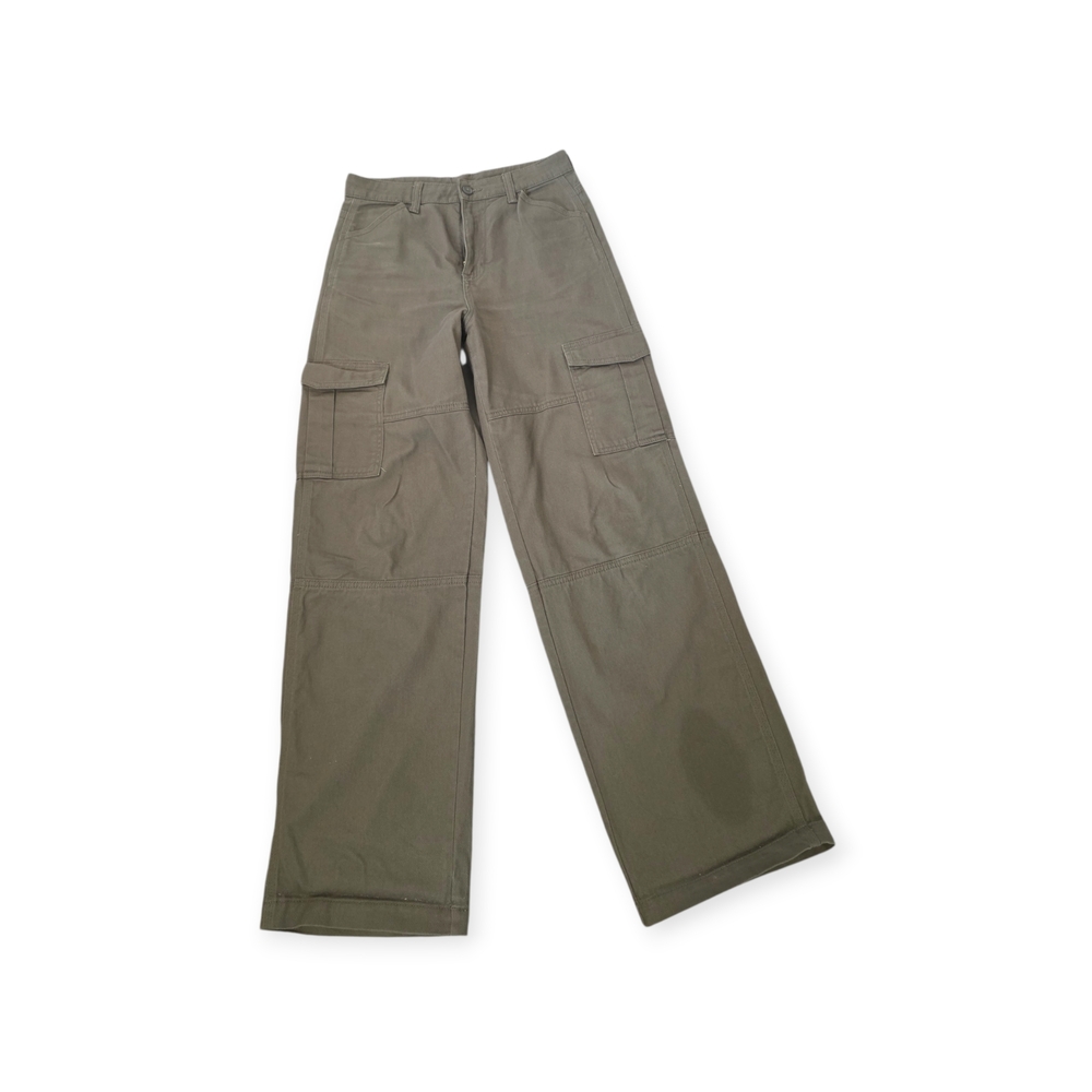 H&M Divided Olive-Taupe High-Rise Pants